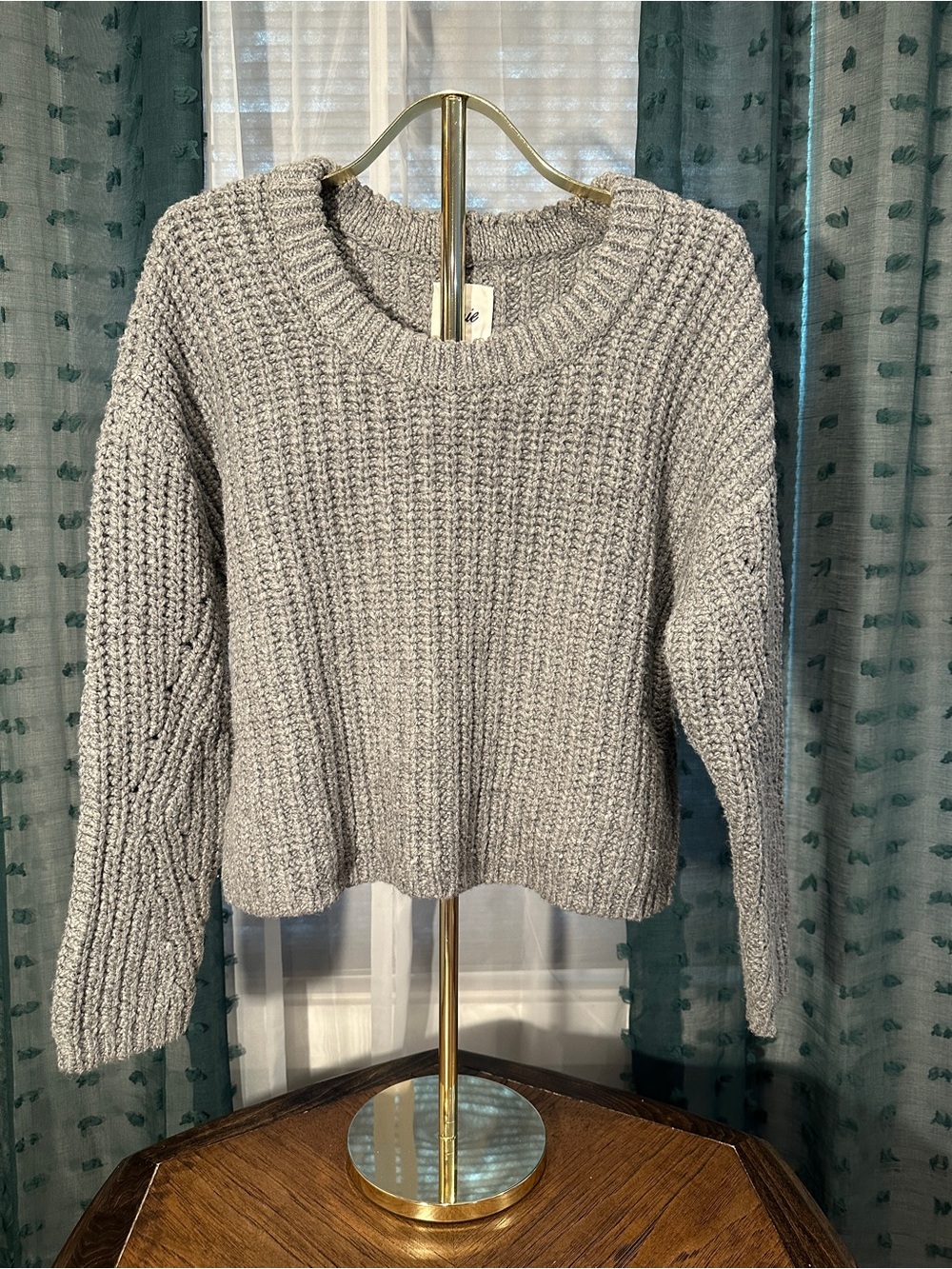 Aerie Wide Rib Crew Sweater